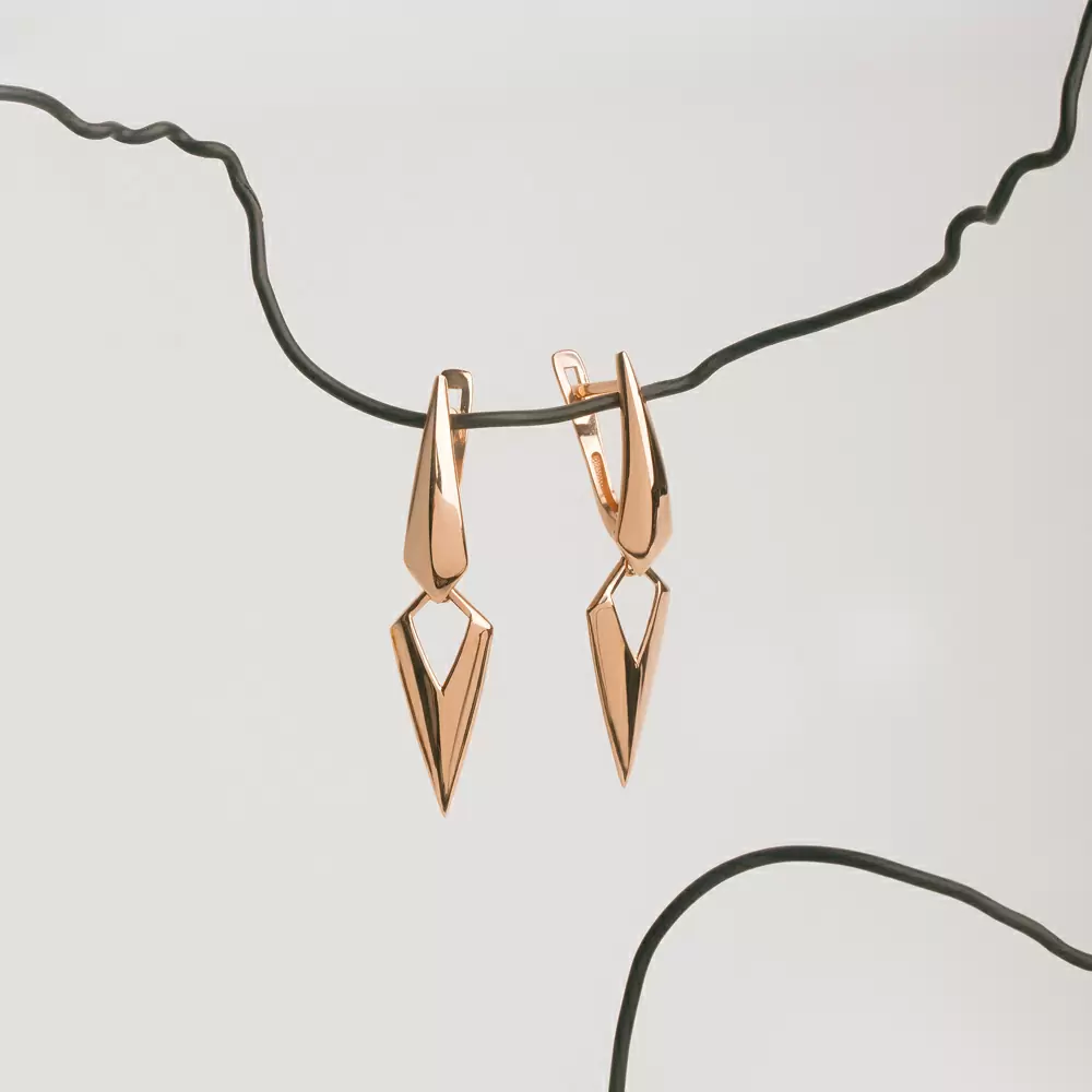 Серьги подвесные 025232-1000 золото_2