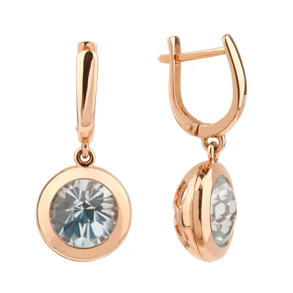 Серьги подвесные 221тн топ золото
