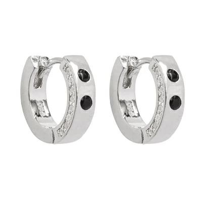 Серьги конго Ec03007r серебро