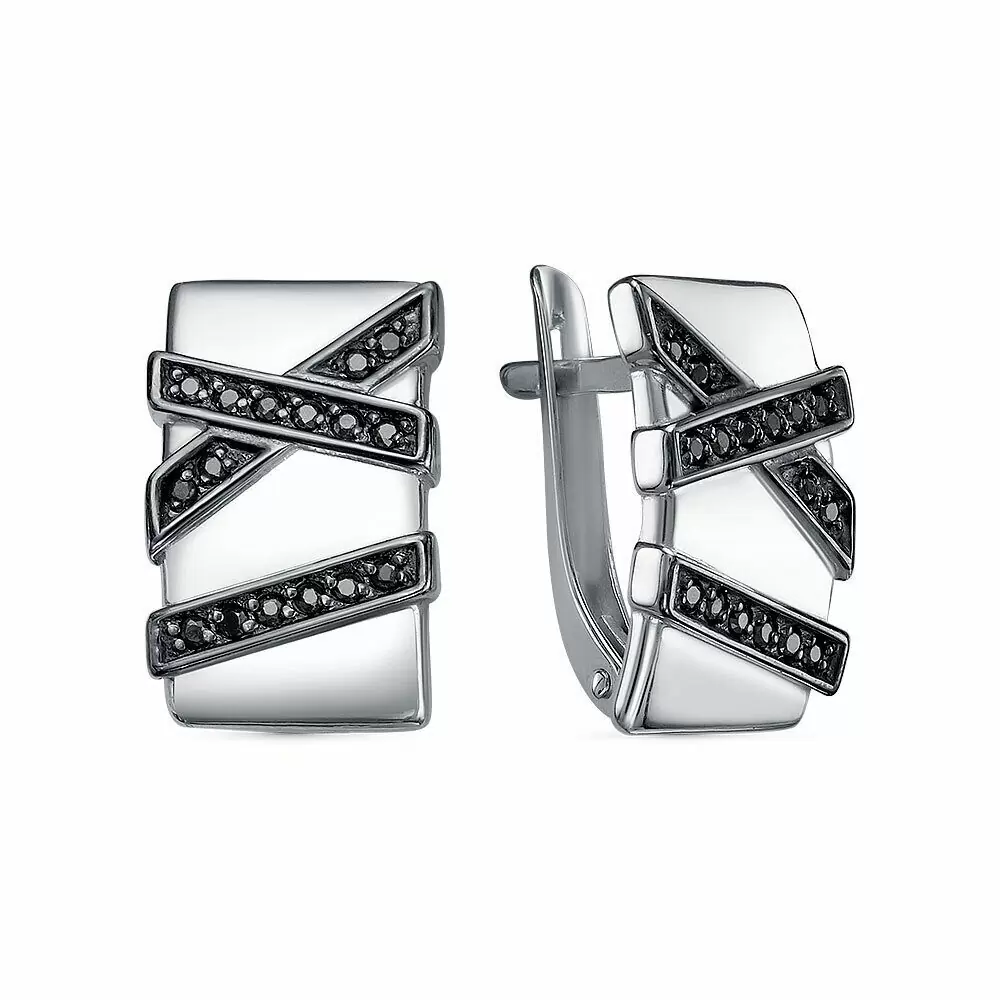 Серьги 3155028321 серебро Тиффани цифры