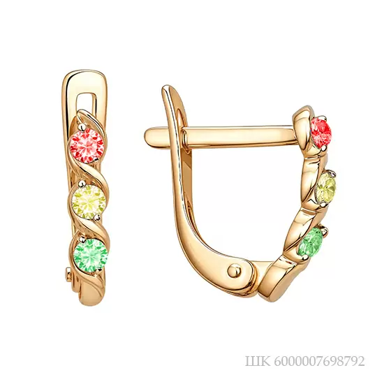 Серьги дорожка 000552-1120 золото_1