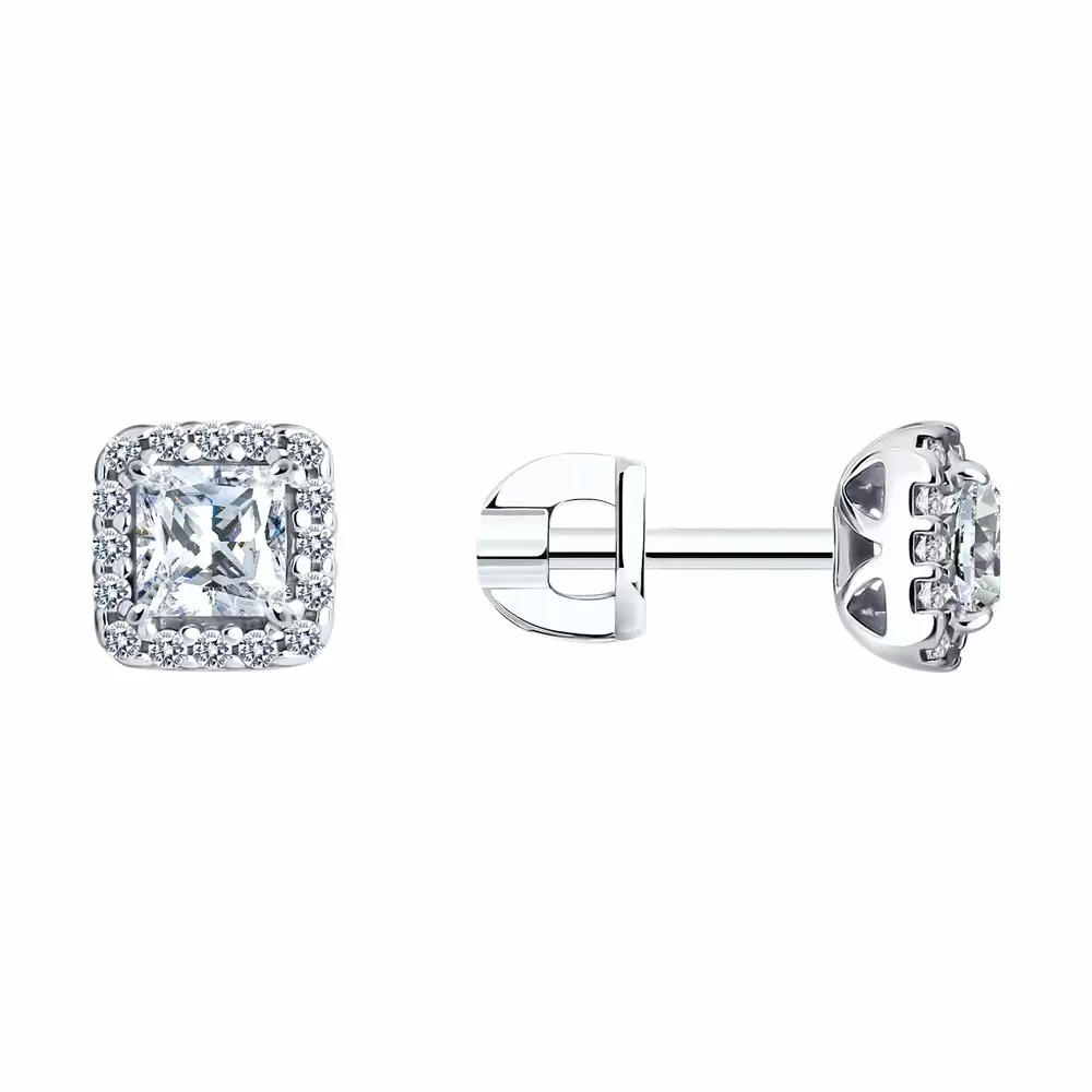 Серьги пусеты 94025857 серебро_0