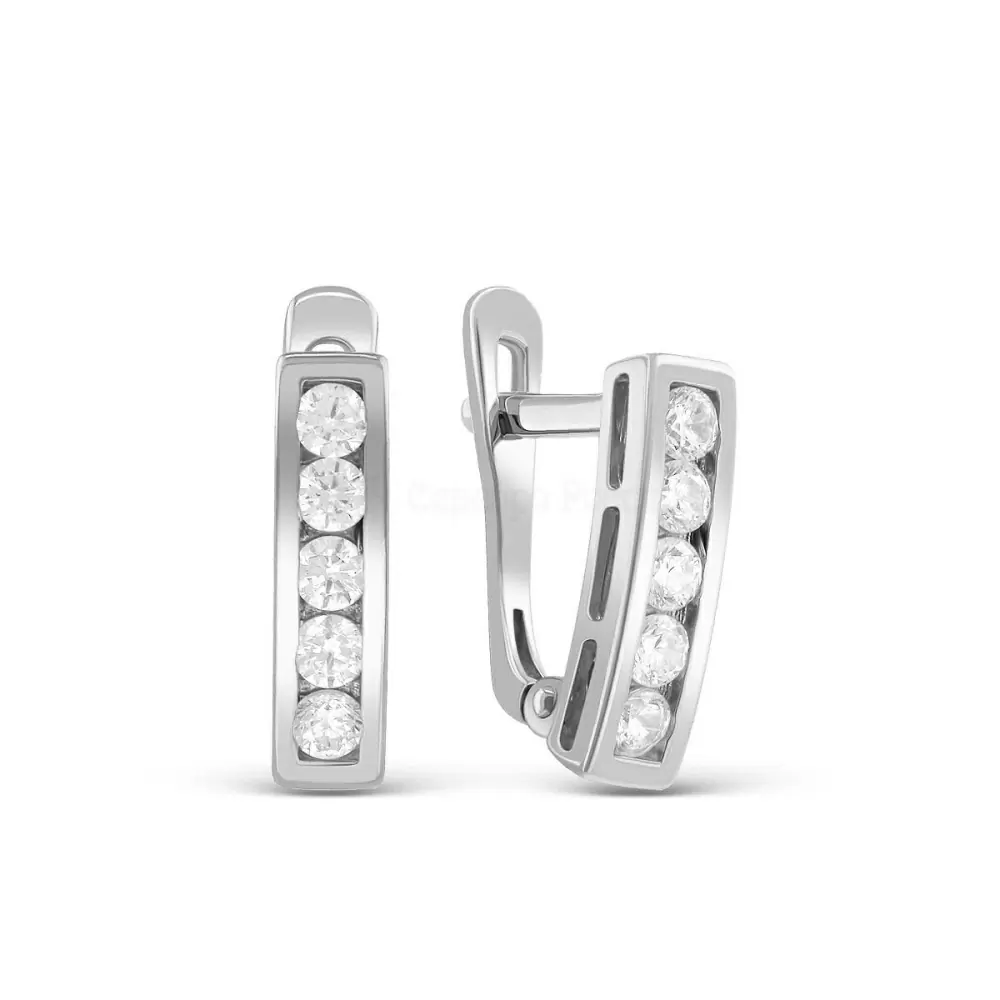 Серьги дорожка 402011-128р серебро