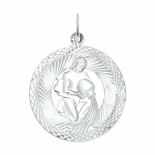 Подвеска знак зодиака 94030880 серебро Водолей_0