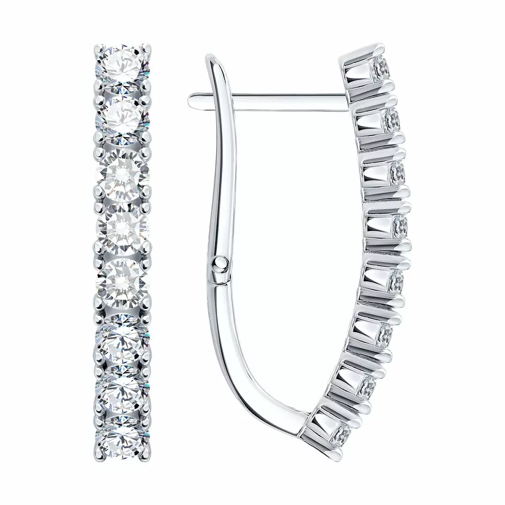 Серьги дорожка 94027645-91 серебро