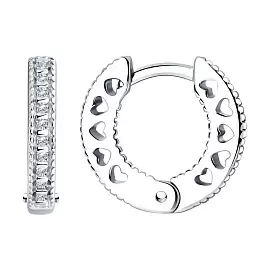 Серьги конго 94026032 серебро_0