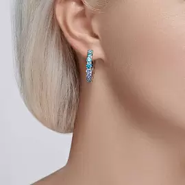 Серьги конго 94026082 серебро_1