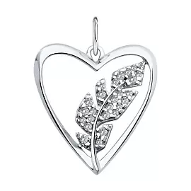 Подвеска 94033184 серебро Сердце_0