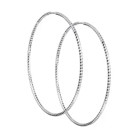 Серьги конго 94140020 серебро_0