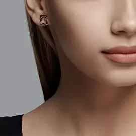 Серьги пусеты 94025915 серебро Тоус_1