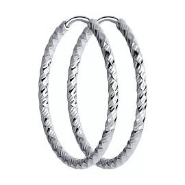 Серьги конго 94140030 серебро_0