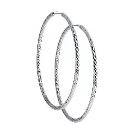 Серьги конго 94140005 серебро_0