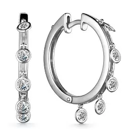 Серьги конго 02-3218.00СВ-00 серебро_0
