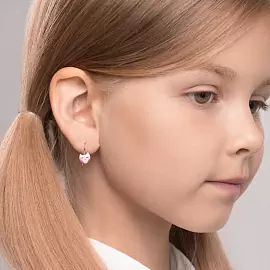 Серьги 94024305 серебро Сова_1