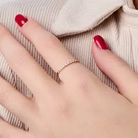 Кольцо дорожка КольцоКЛ-45.16.5.бцФ.з585 золото Дорожка_1