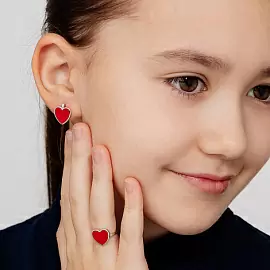 Кольцо 01-3033.ЭМ24-00 серебро Сердце_3