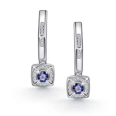 Серьги подвесные 02-4855.0ГТС-00 серебро