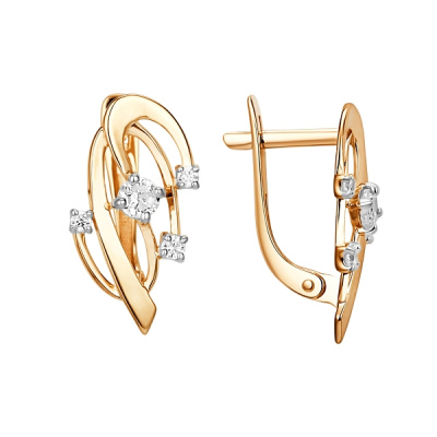 Серьги 016422-1102 золото