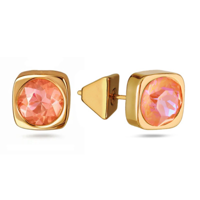 Серьги пусеты SW000010G-146E1 ювелирный сплав