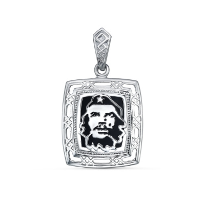 Подвеска П-55Родир-с серебро Че Гевара