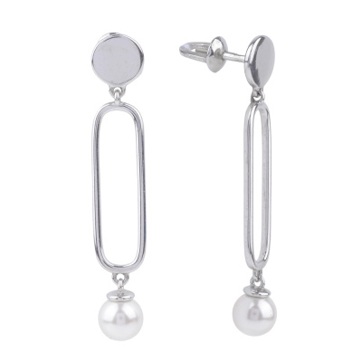 Серьги подвесные 1050892-01250-2S серебро