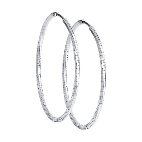 Серьги конго 94140085 серебро