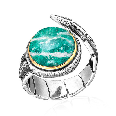 Кольцо RG021549AMZ-CRD-M серебро