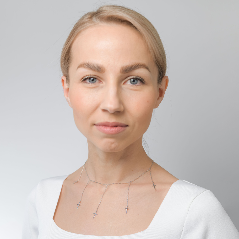 Колье 9321053-00245 серебро Крест