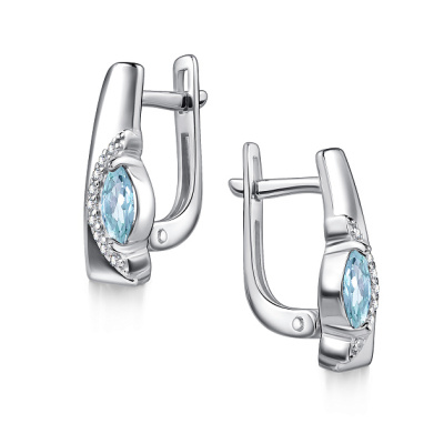 Серьги 02-4725.00ТБ-00 серебро