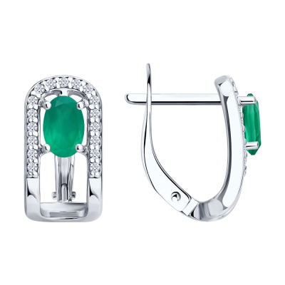 Серьги 92023276 серебро