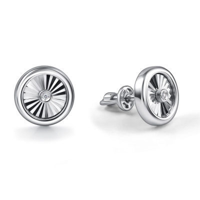 Серьги пусеты 02-4940.000Б-00 серебро