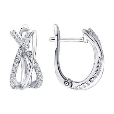 Серьги 94027604-91 серебро