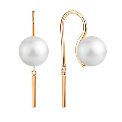 Серьги один камень 290-1-1183 золото