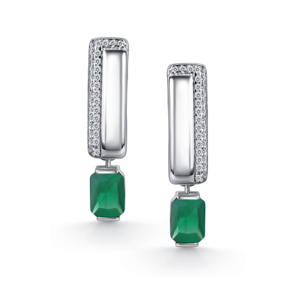 Серьги подвесные 02-5459.00АГ-00 серебро