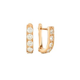 Серьги дорожка с105079п серебро Дорожка