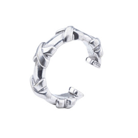 Серьги кафф В01238 серебро