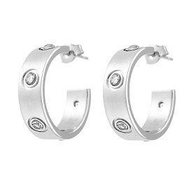 Серьги Cl-E1825-1-X-W-X-X-W серебро Картье винт