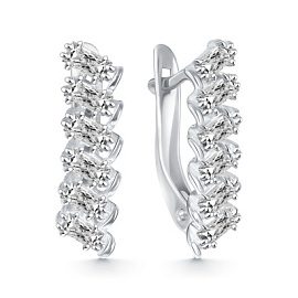 Серьги 207653-301-0019 серебро