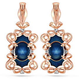 Серьги подвесные 12-0929-1407 золото_1