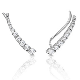 Серьги каффы 52512 серебро