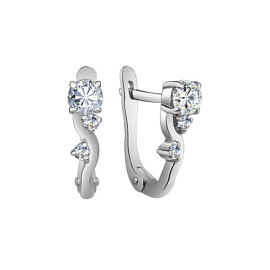 Серьги СКЛ0258В серебро